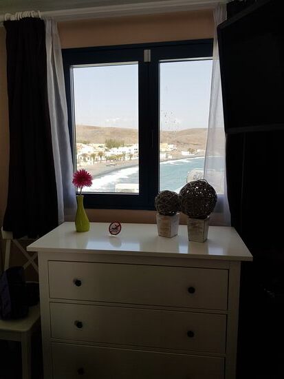 Hier der Blick vom Bett