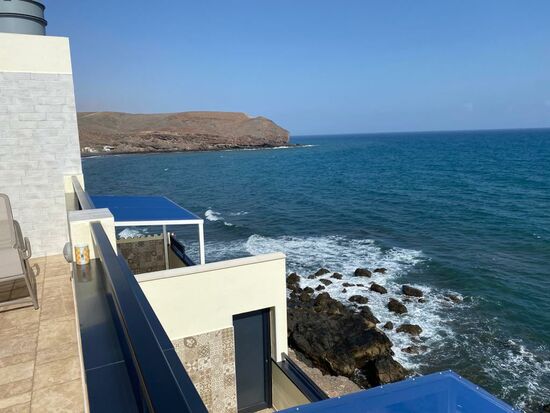 Es ist windig, aber sehr warm!