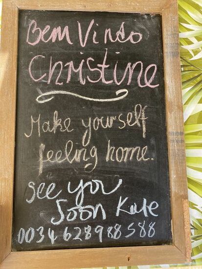 Begrüßung für uns