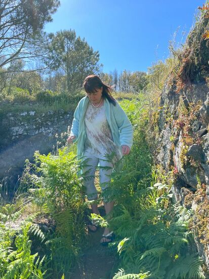 Ich hätte ja nicht gedacht, dass der Weg so beschwerlich ist....da bin ich nun mit meinen Flip-Flops und Bademantel...