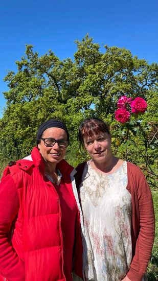 Mit Maria—ich freue mich so sehr, dass ich sie endlich getroffen habe!