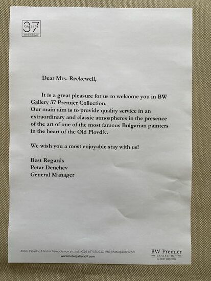 Nette Begrüßung....