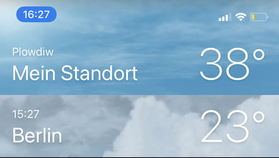 Es ist unerträglich heiss