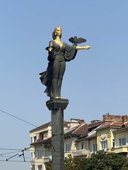 Die Statue der Heiligen Sofia