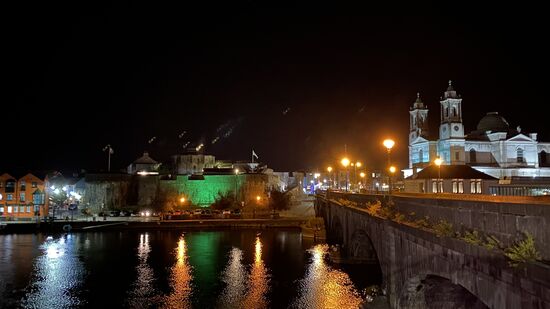 Das Castle von Athlone bei Nacht