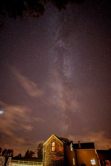 Ein tolles Foto von der Milchstraße über unserem B&amp;B