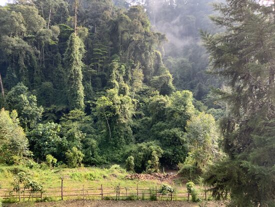Wir waren hier immerhin auf stattlichen 2200m Höhe—unsere heutige Fahrt wird nicht so sehr lang werden