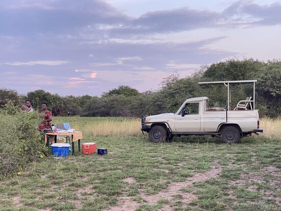 Hier bereitet man unser Dinner vor
