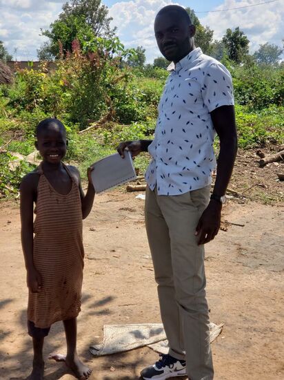 Wir hatten auch ein paar Schreibkladden reingelegt, das war wohl eher für Kinder