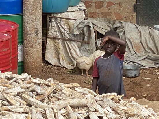 Er schaut neugierig zu uns