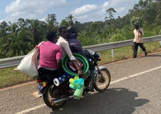 Hier wird der halbe Hausstand transportiert