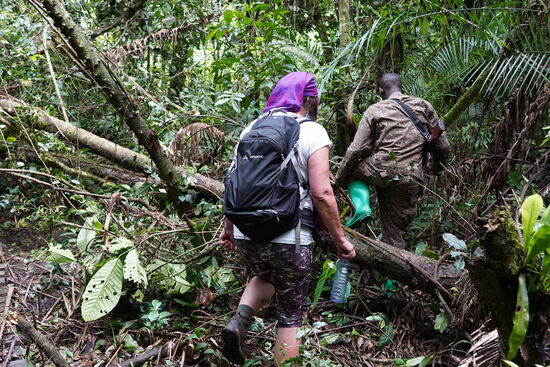 Teilweise ist klettern angesagt