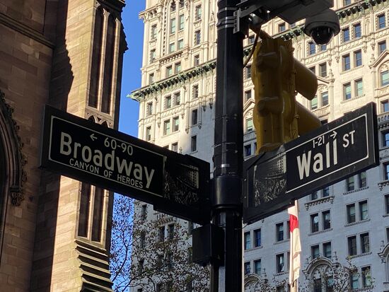 Der Broadway und die Wallstreet