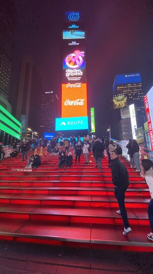 Weiter gehts zur roten Treppe—von der hat man einen besonders tollen Blick!