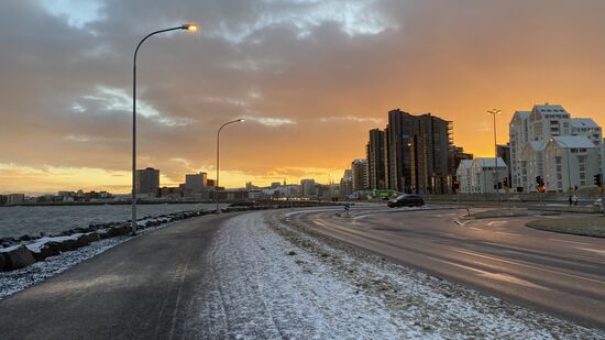 Es ist sehr kalt und windig