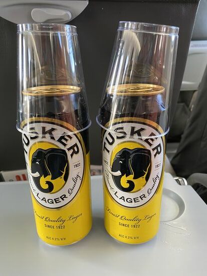 Guter Service bei „Uganda Airlines“ -auch bei so einem kurzen Flug  