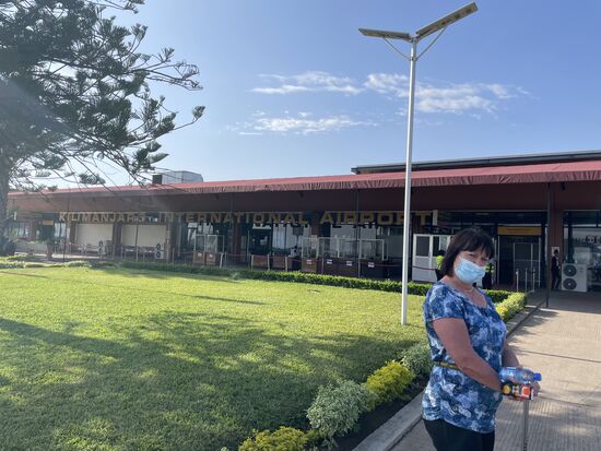 Gelandet am „ Kilimanjaro Airport“