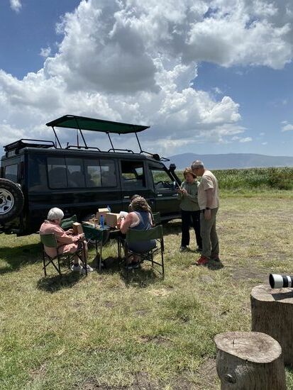 Neben uns ein paar Damen aus den USA