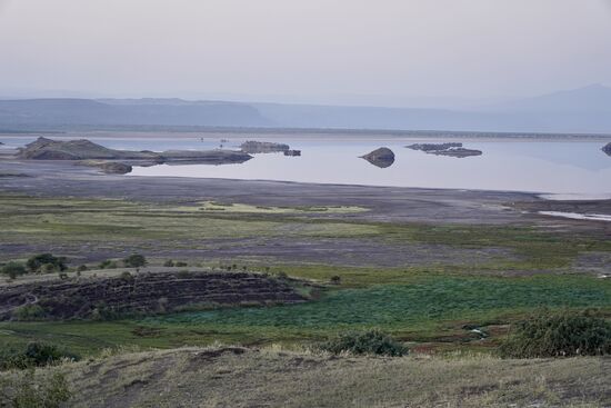 Doch der Ausblick über den See ist atemberaubend.