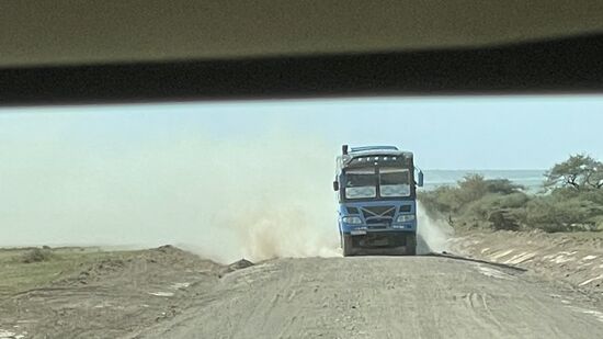 Zurück geht es über die Schotterpiste.