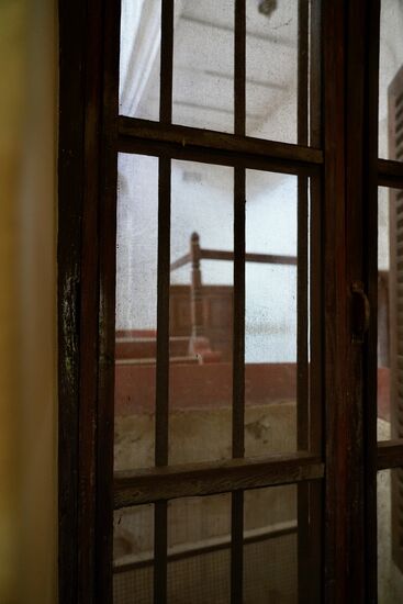 Hier einer der Räume, in denen die Sklaven versteigert wurden.