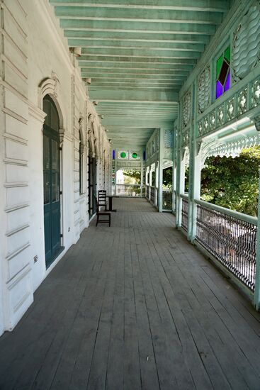 Das Gebäude wird zurzeit wieder einmal renoviert.