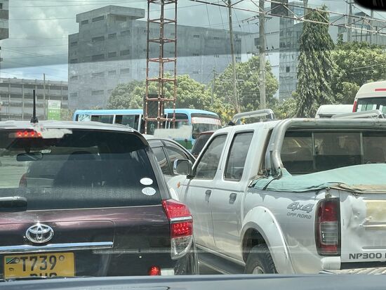 Nach einer halben Stunde haben wir die ersten 2km aus der Chaos-Stadt geschafft. Die restlichen 8km gehen recht flott