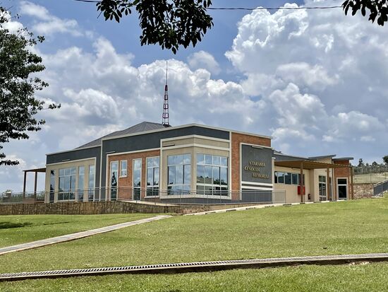 Ntarama Kirche und Gedenkstätte. Dies ist die größte Gedenkstätte in der Region Kogali.
