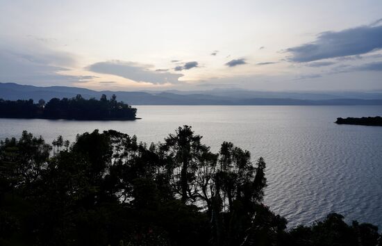 Blick von unserem Balkon - die Fahrt hat den ganzen Tag gedauert.