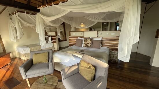 Wir haben eine tolles Cottage am Wasserfall