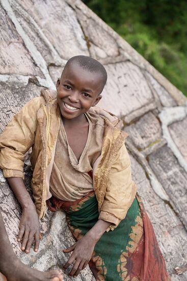 Auch er freut sich, dass er fotografiert wird.