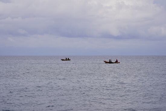 Früh Morgens sind schon die Fischer mit Ihren Booten draußen.