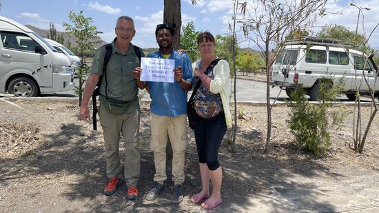 Aber erstmal Begrüßung und Wiedersehensfreude