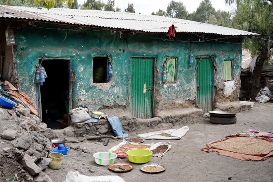 Und Getreide getrocknet