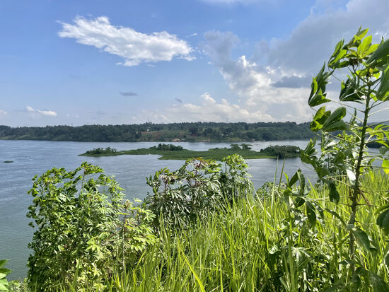 Wir machen eine kleine Wanderung oberhalb des Nils und gehen auch durch die Dörfer.