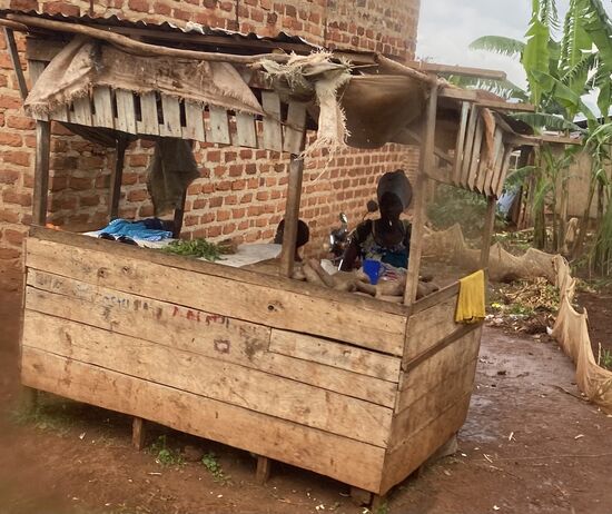 Überall kleine Verkaufsstände