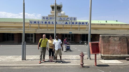 Abschiedsfoto mit Happy