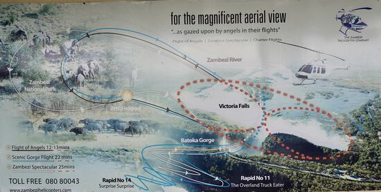 Wir haben uns für die kleinste Variante—die 12-13 Minuten entschieden. Kostenpunkt: ca 160 US$