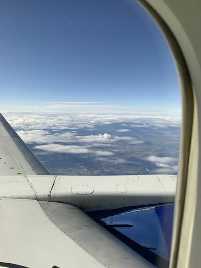 …und wir landen auch pünktlich