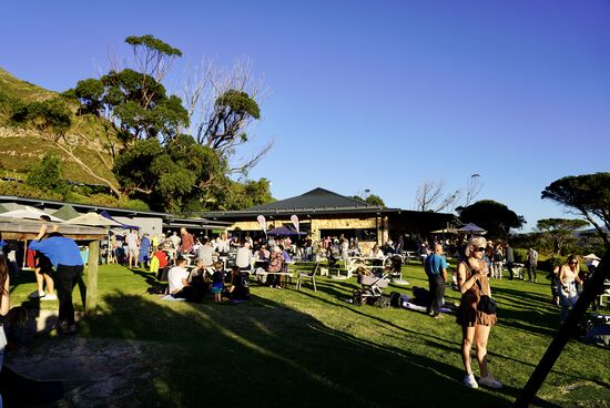 Gegen Abend wird es richtig voll