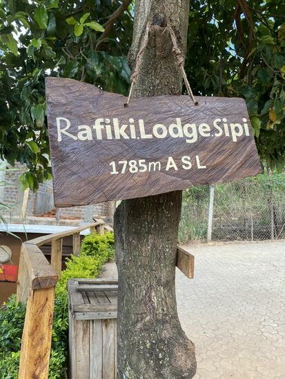 Unser Ziel ist erreicht - die Rafiki Lodge - außer uns sind hier nur noch ein weiteres Paar aus Frankreich und zwei Alleinreisende Männer