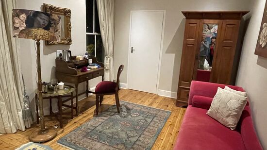 Unser Zimmer mit dem Namen „Magnolie“