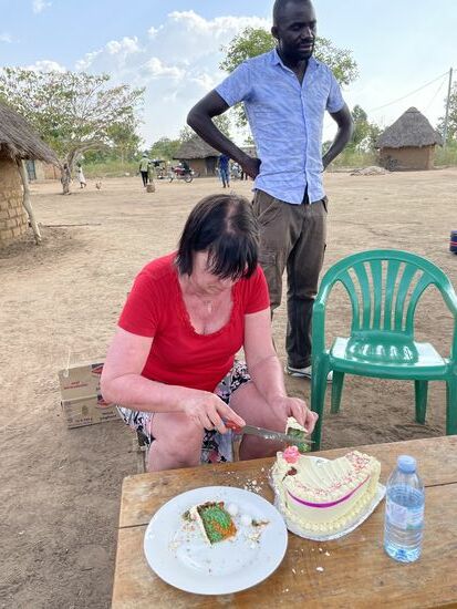 Die wird nach dem gemeinsamen Lunch aufgeschnitten