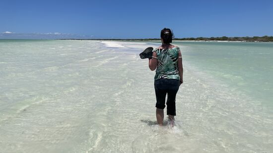 Hier geht es Richtung Moquito Punta. Dort sollen laut Internet Flamingos zu sehen sein.