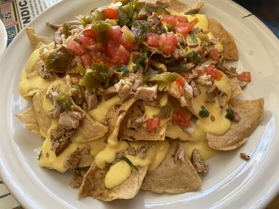 Und Chips mit Beef und Käse