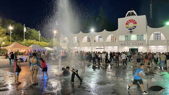 Alle sind klatschnass