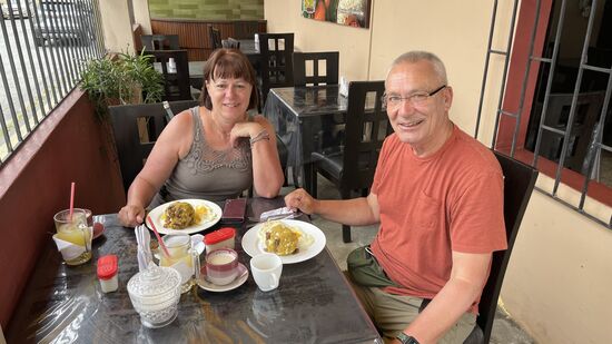 Beim typischen Frühstück