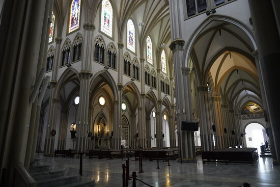 Das imposante Mittelschiff.