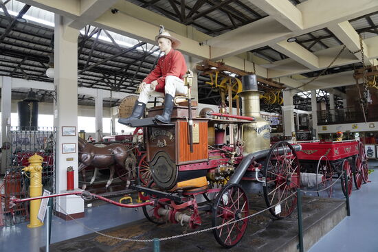 Das Museum - der Eintritt ist kostenlos - veranschaulicht die verschiedenen Epochen der Feuerwehr.