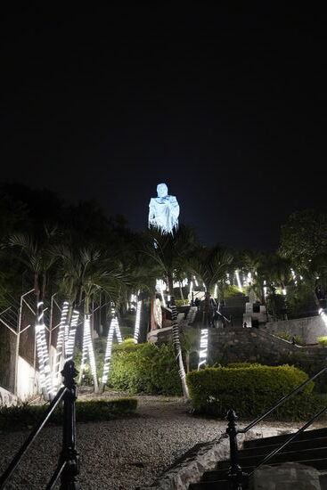 Und jetzt heißt es noch einmal Treppensteigen. Diesmal aber nur etwas über 200 Stufen.